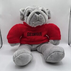 Goffa International Bulldog Plush Toy Gray Georgia Bulldogs Mascot Sweater